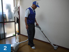 床 クリーニング作業工程2
