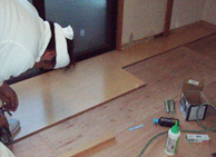 フローリングの張り替え