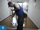 床 クリーニング作業工程6